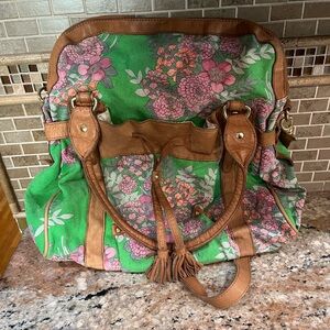 Anthropologie // Lucky Penny Floral Bag
